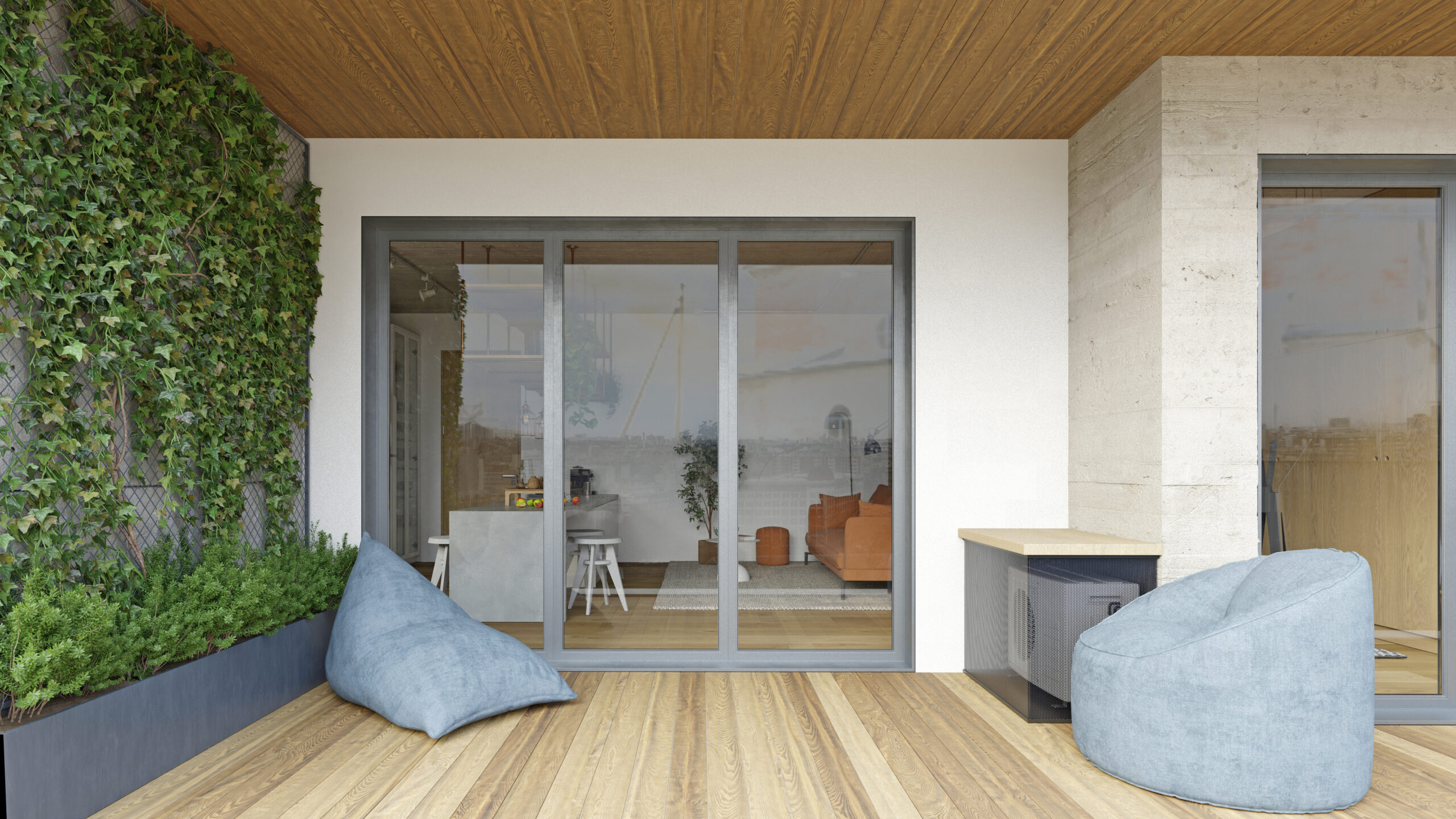 アウトドアリビングで暮らす