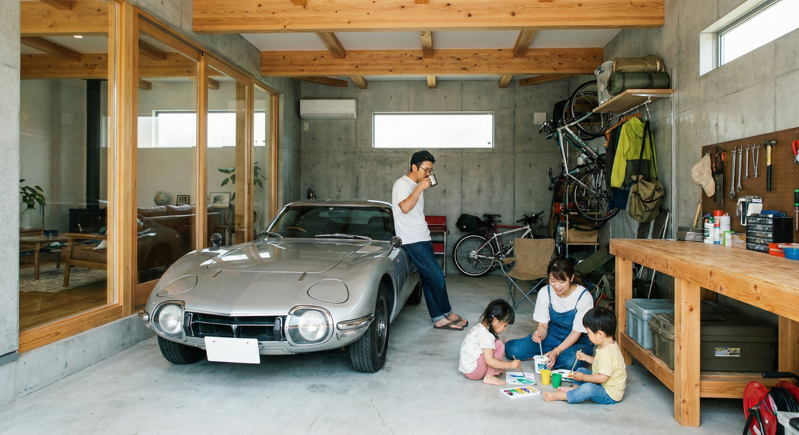 ガレージハウスで暮らす